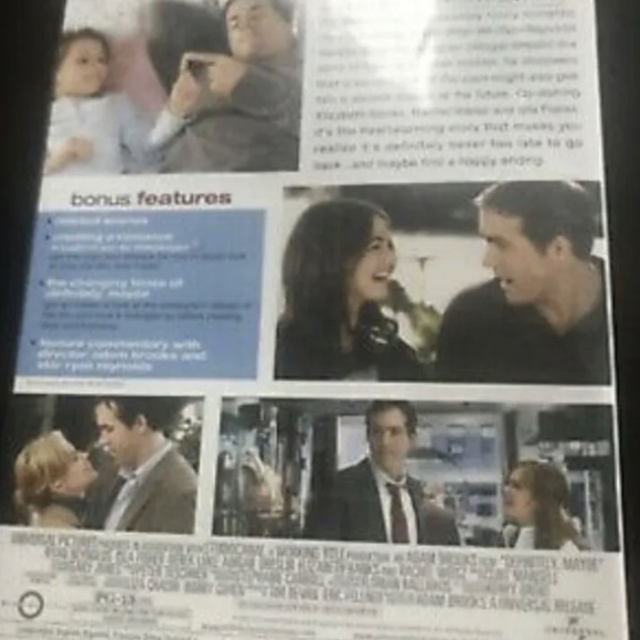 Definitely, Maybe (DVD, 2009) Ryan Reynolds with Bonus Features - Picture 2 of 2